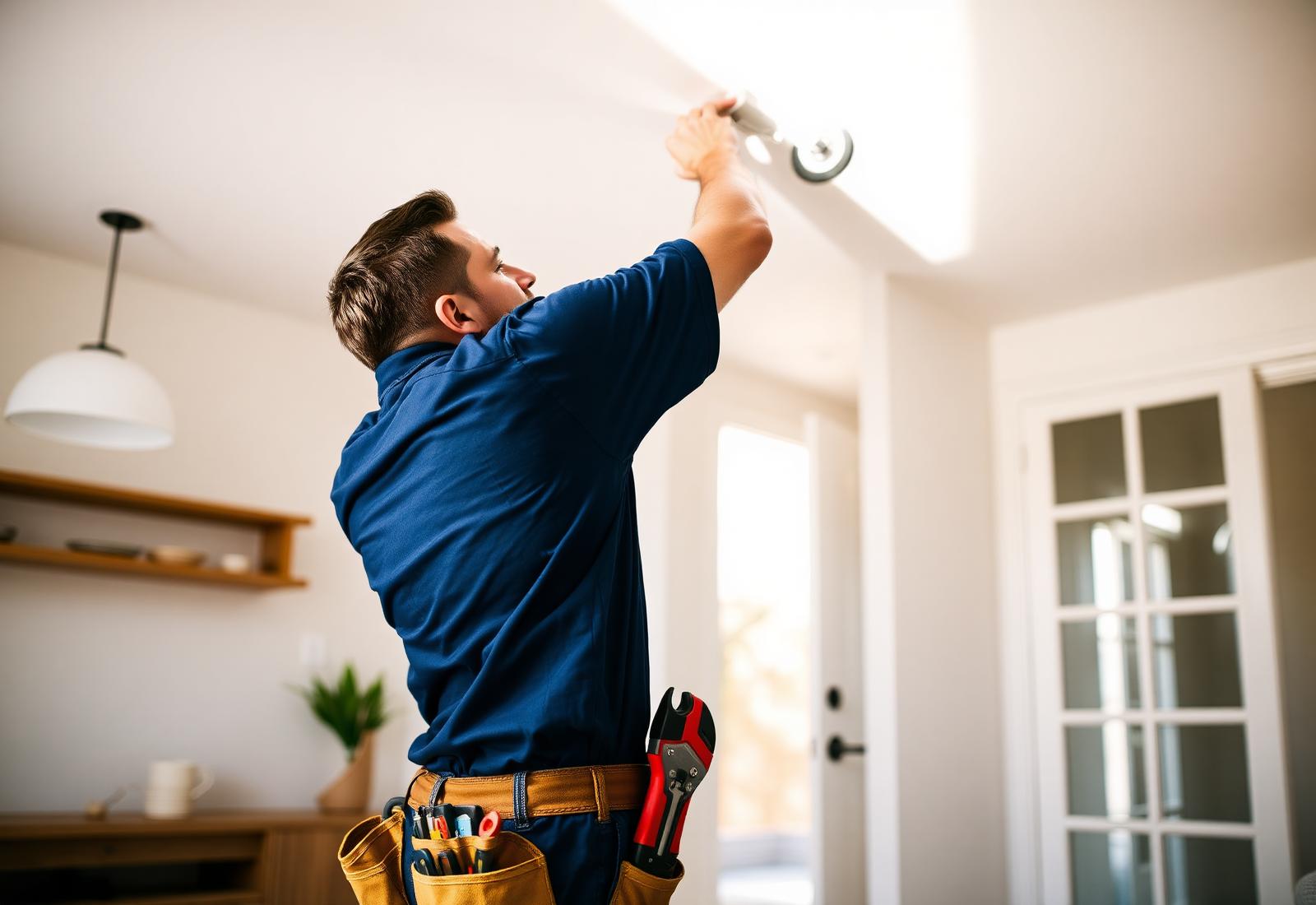 J.C. Handyman professional at work in a customer's home